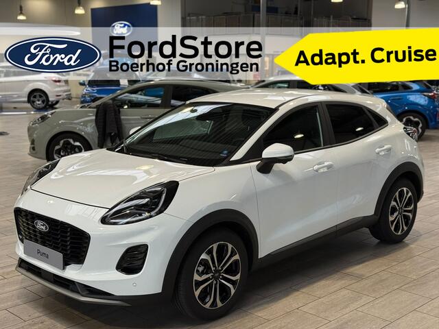 Ford PUMA EcoBoost Hybrid 125pk Titanium | Elek achterklep | Winterpack | Adapt. Cruise | Dodehoek detectie | 360 Camera |Fabr. Gar. t/m 04-2029