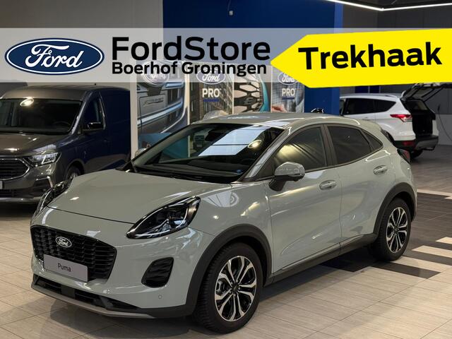 Ford PUMA EcoBoost 155 pk Hybrid Titanium | Trekhaak | Winter Pack | Adapt. Cruise | 360 Camera | 4 seiz. banden | LED | fabr. gar. tm 05/2029