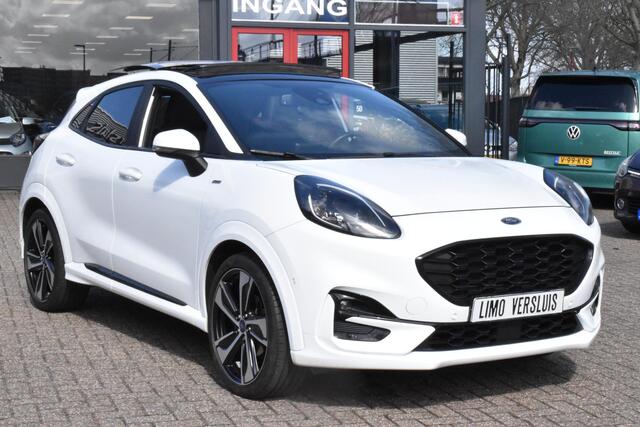 Ford PUMA 1.0 EcoBoost Hybrid ST-Line X Automaat | Schuif/Kantel-dak | B&O | Trekhaak | Half-Leder | 12 mnd BOVAG garantie | Whatsapp 06-53188999