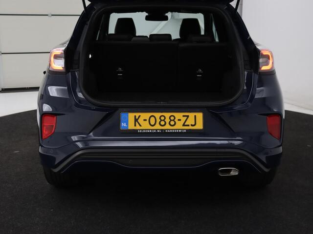 Ford PUMA 1.0 EcoBoost Hybrid ST-Line X | Carplay | Half leder | B&O Sound | Navigatie | Climate control | Full LED | Cruise control | Parkeerhulp | 18'' | Digital Cockpit | Bluetooth | Keyless Start