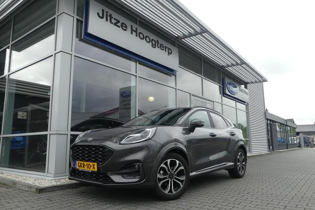 Ford PUMA 1.0 EcoBoost Hybrid ST-Line X AFN. TREKHAAK (1.100KG), WINTER PACK, ADAPT. CRUISE, CLIMA, NAVI, CAMERA, PDC V&A, APPLE CARPLAY/ANDROID AUTO, BLIS, KEYLESS, B&O, ELEKT. ACHTERKLEP, 45.277KM