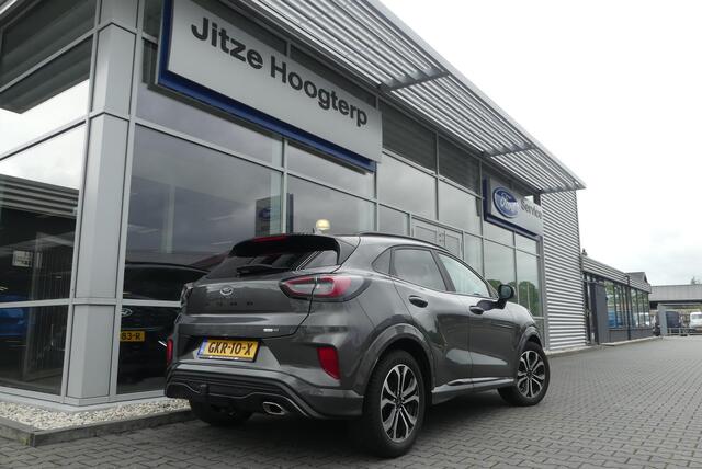 Ford PUMA 1.0 EcoBoost Hybrid ST-Line X AFN. TREKHAAK (1.100KG), WINTER PACK, ADAPT. CRUISE, CLIMA, NAVI, CAMERA, PDC V&A, APPLE CARPLAY/ANDROID AUTO, BLIS, KEYLESS, B&O, ELEKT. ACHTERKLEP, 45.277KM