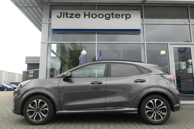 Ford PUMA 1.0 EcoBoost Hybrid ST-Line X AFN. TREKHAAK (1.100KG), WINTER PACK, ADAPT. CRUISE, CLIMA, NAVI, CAMERA, PDC V&A, APPLE CARPLAY/ANDROID AUTO, BLIS, KEYLESS, B&O, ELEKT. ACHTERKLEP, 45.277KM