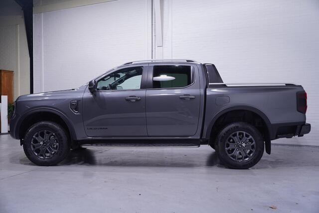 Ford RANGER 3.0 TDCi 240 pk V6 Wildtrack 2-Zits Navi, LED, Elek. Rollcover Laadruimte, 360 Camera, Leder Zwart, Trekhaak 3.500 kg, Nieuw