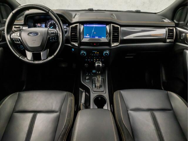 Ford RANGER 2.0 EcoBlue Wildtrak Supercab 213Pk Automaat (APPLE CARPLAY, GROOT NAVI, CAMERA, LEDER, TREEPLANKEN, TREKHAAK, ZWART HEMEL, STOELVERWARMING, KEYLESS, NIEUWSTAAT)