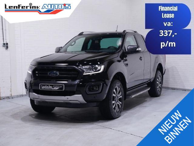 Ford RANGER 2.0 Wildtrak 213 pk Aut. Grijs Kenteken 2p, 1e Eig Trekhaak 3.500 kg, Navi, Camera, Adapt. Cruise, NAP