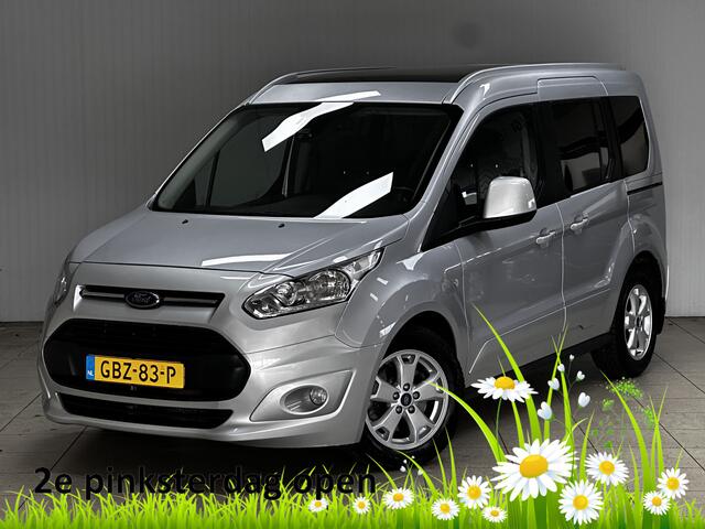 Ford TOURNEO CONNECT Compact 1.0 Titanium /Pano-Dak! /Zij-schuifdeur R+L! /Trekhaak! /DAB+! /Voorruitverw. /Navi /Climat /Cruise /Elek. pakket /Bluetooth /Regensensor /PDC /16"LMV /LED Dagrijverl. /Dakrails.