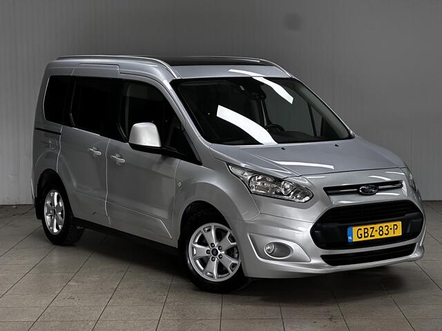 Ford TOURNEO CONNECT Compact 1.0 Titanium /Pano-Dak! /Zij-schuifdeur R+L! /Trekhaak! /DAB+! /Voorruitverw. /Navi /Climat /Cruise /Elek. pakket /Bluetooth /Regensensor /PDC /16"LMV /LED Dagrijverl. /Dakrails.