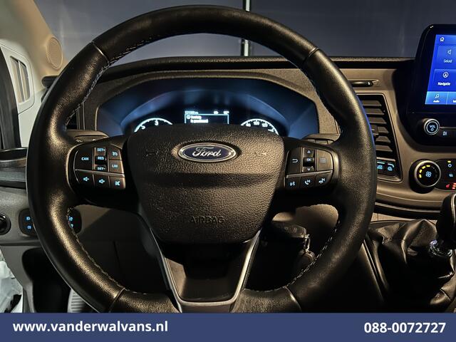 Ford TRANSIT 2.0 TDCI 131pk L4H3 Euro6 Airco | Camera | Apple Carplay | Navigatie | Cruisecontrol | Stoelverwarming Cruisecontrol, parkeersensoren, verwarmde voorruit, bijrijdersbank, Android auto
