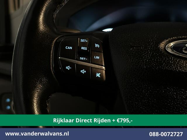 Ford TRANSIT 2.0 TDCI 131pk L3H2 Euro6 *Rijklaar Direct Rijden* Airco | Camera | Navigatie | Apple Carplay | Android Auto | Stoelverwarming Verwarmde voorruit, Cruisecontrol, Parkeersensoren, Elektrisch verstelbare bestuurdersstoel, Bijrijdersbank