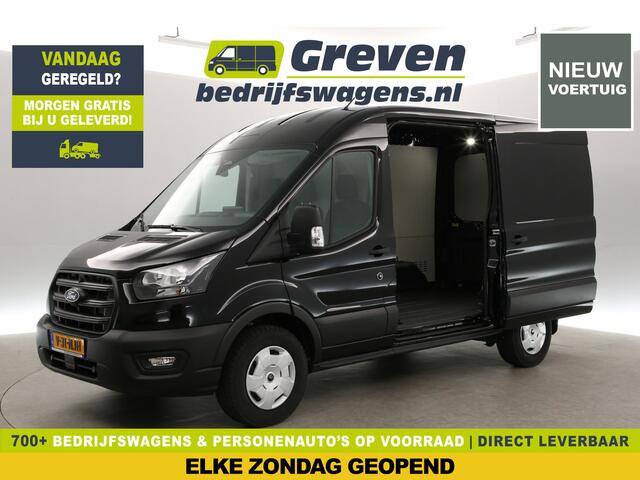 Ford TRANSIT 350 2.0 TDCI 165PK L2H2 Trend | BPM VRIJ | 2800kg | Trekh. | Aut. | Virtual Cockpit | Schuifdeur L+R | 3-Zits | Airco | Cruise | Camera | Carplay.