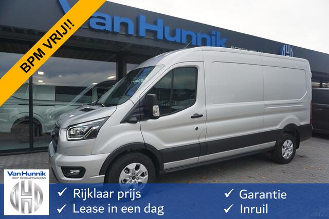 Ford TRANSIT 350L L3H2 Limited AUT-10 RWD 165PK BPM VRIJ Navi, Adap. Cruise, 360° Cam, 3.5T Trekhaak!! NR. A215