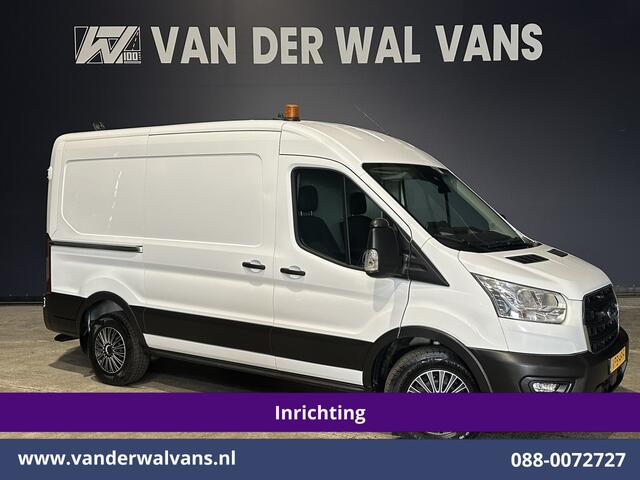 Ford TRANSIT 2.0 TDCI 130pk L2H2 inrichting Euro6 Airco | Camera | Apple Carplay | Cruisecontrol Omvormer, Elektrische verstelbare bestuurdersstoel, Android Auto, Stoelverwarming, Verwarmde Voorruit, Parkeersensoren