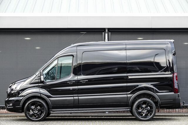 Ford TRANSIT L2H2 | 165Pk A8 Aut. | Raptor Edition | 2x Schuifdeur | Achteruitrijcamera | Trekhaak | 19'' | Agate Black