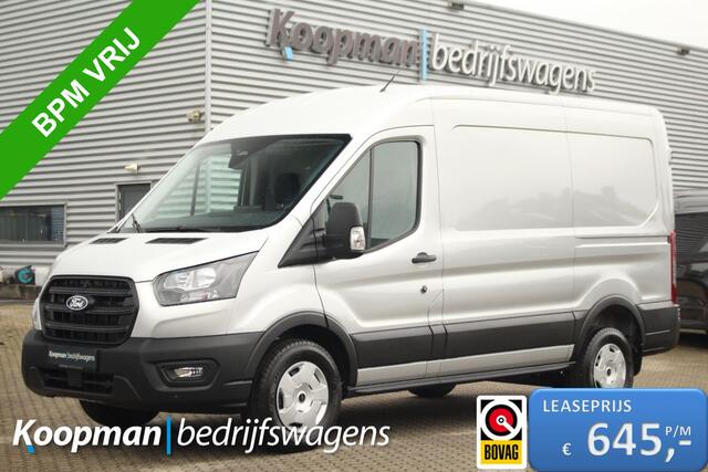Ford TRANSIT 350 2.0TDCI 165pk L2H2 Trend | Automaat | 2800kg trekgewicht | Carplay/Android | Camera | Cruise | Sync 4 13" | Lease 645,- p/m