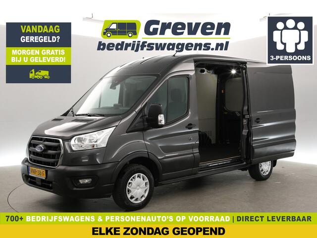 Ford TRANSIT 290 2.0 TDCI L2H2 | Airco | Cruise | Camera | Carplay | 3-Zits | Stoelverw. | 2xSchuifdeur | Parkeersens.