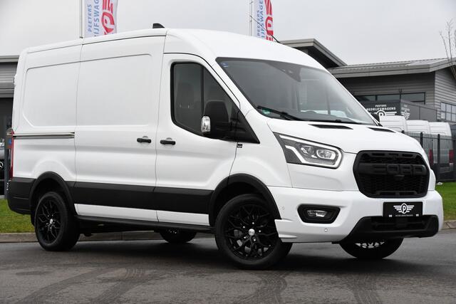 Ford TRANSIT 350 2.0 TDCI L2H2 Limited Adaptieve Cruise, Camera, Carplay, Xenon, 170pk, Automaat, Trekhaak, NAVI, 2 x Schuifdeur, Multimedia, Uniek!