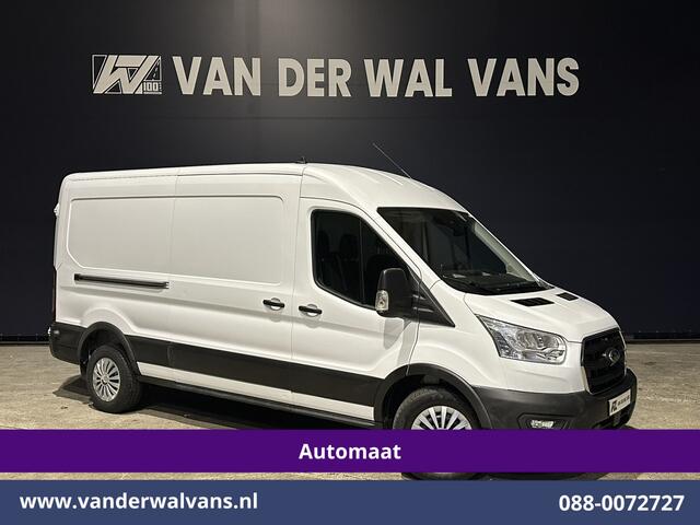 Ford TRANSIT 2.0 TDCI 130pk Automaat L3H2 Euro6 Airco | Apple Carplay | Cruisecontrol | Trekhaak | Stoelverwarming Android Auto, Verwarmde voorruit, Parkeersensoren, Bijrijdersbank
