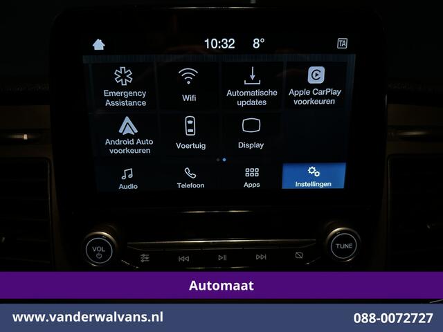 Ford TRANSIT 2.0 TDCI 130pk Automaat L3H2 Euro6 Airco | Apple Carplay | Cruisecontrol | Trekhaak | Stoelverwarming Android Auto, Verwarmde voorruit, Parkeersensoren, Bijrijdersbank