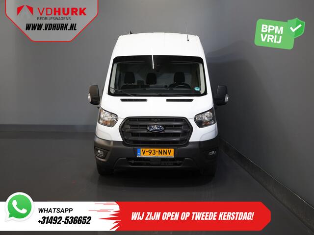 Ford TRANSIT 350 2.0 TDCI 130 pk L3H3 Adapt.Cruise/ 360 Camera/ 270Gr.Deuren/ Stoelverw./ Navi/ Carplay/ PDC/ Climate