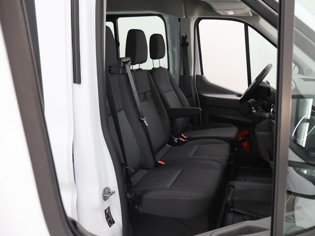 Ford TRANSIT 350 | 2.0 TDCI | L3 H2 | TREND | DUBBEL CABINE | 6-ZITS | CAMERA | VOORRUITVERWARMING | TREKHAAK 2500 KG AHW | AIRCO | CARPLAY ANDROID AUTO | CRUISE CONTROL | LAADRUIMTE PAKKET