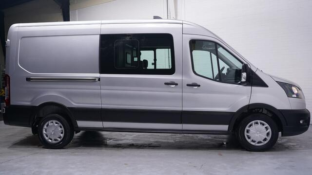 Ford TRANSIT 2.0 TDCi 130 pk L3H2 Dubbel Cabine Airco Camera, Trekhaak, PDC V+A, 6-Zits