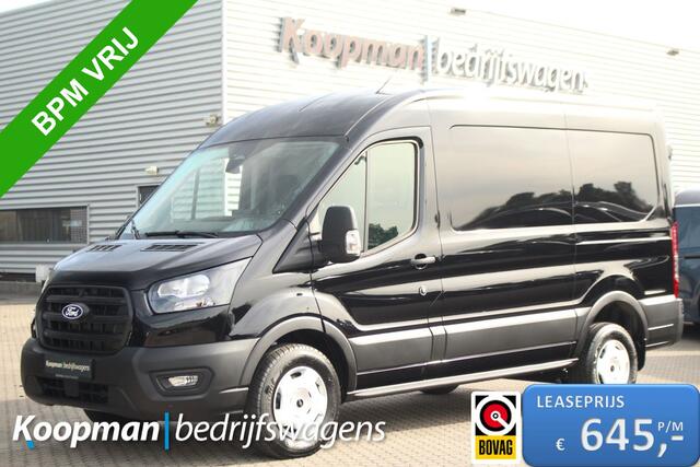 Ford TRANSIT 350 2.0TDCI 165pk L2H2 Trend | Automaat | 2800kg trekgewicht | Carplay/Android | Camera | Cruise | Sync 4 13" | Lease 645,- p/m