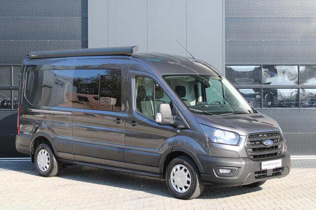 Ford TRANSIT 350 2.0 TDCI L3H2 Trend 130pk - Camper/Grijs Kenteken - Blind Spot - ACC - Trekhaak - Stoelverwarming - Luifel - Rijklaar