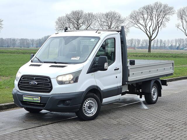 Ford TRANSIT 310 2.0 TDCI L3 Open-Laadbak NAP Airco Oh-historie 1e Eigenaar 3-Zits Trekhaak!