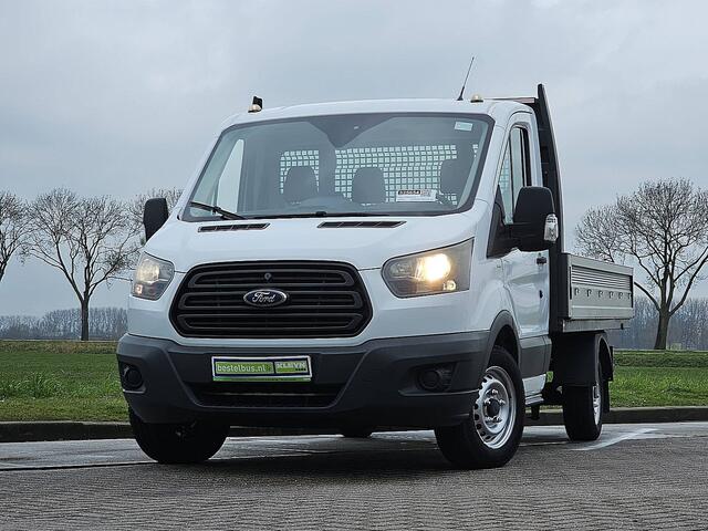 Ford TRANSIT 310 2.0 TDCI L3 Open-Laadbak NAP Airco Oh-historie 1e Eigenaar 3-Zits Trekhaak!