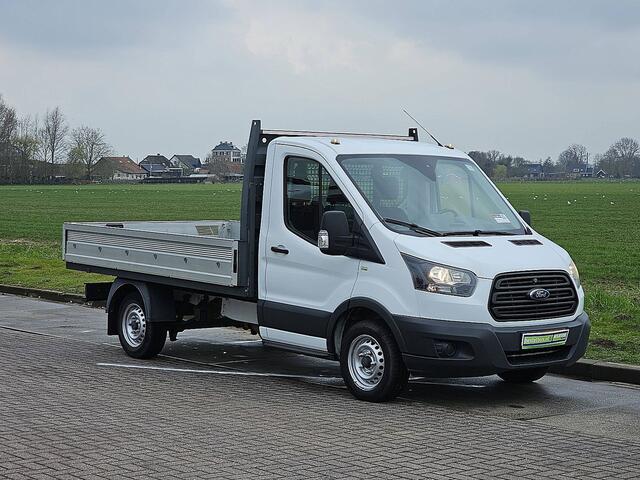 Ford TRANSIT 310 2.0 TDCI L3 Open-Laadbak NAP Airco Oh-historie 1e Eigenaar 3-Zits Trekhaak!