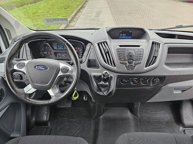 Ford TRANSIT 310 2.0 TDCI L3 Open-Laadbak NAP Airco Oh-historie 1e Eigenaar 3-Zits Trekhaak!