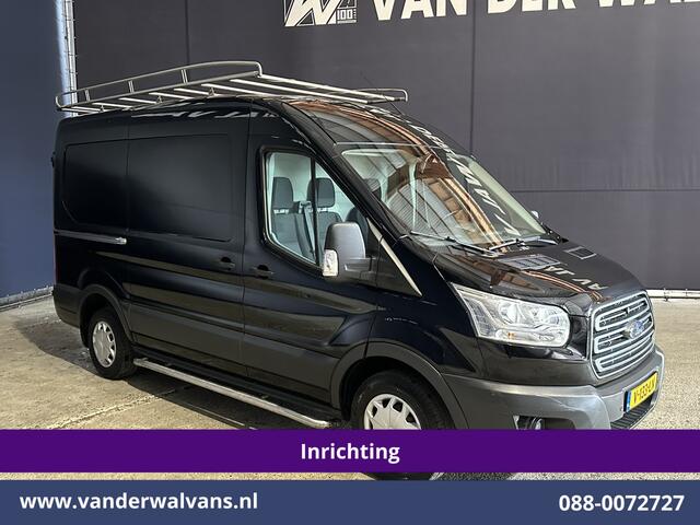 Ford TRANSIT 2.0 TDCI 130pk L2H2 inrichting Euro6 Airco | Camera | Imperiaal | Sidebars | Trekhaak 2540kg Cruisecontrol, Verwarmde Voorruit, Trap, Parkeersensoren, Bijrijdersbank