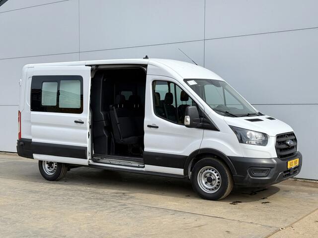 Ford TRANSIT DC 2.0 TDCI L3H2 130PK 6- persoons Dubbele cabine L3H2 Trekhaak Parkeersensoren voor
