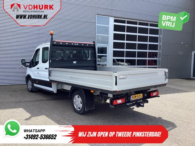 Ford TRANSIT 2.0 TDCI 130 pk DC Dubbel Cabine Open Laadbak/ 7 Pers./ 3.0t Trekverm./ Carplay/ Cruise/ Climate/ Pick Up