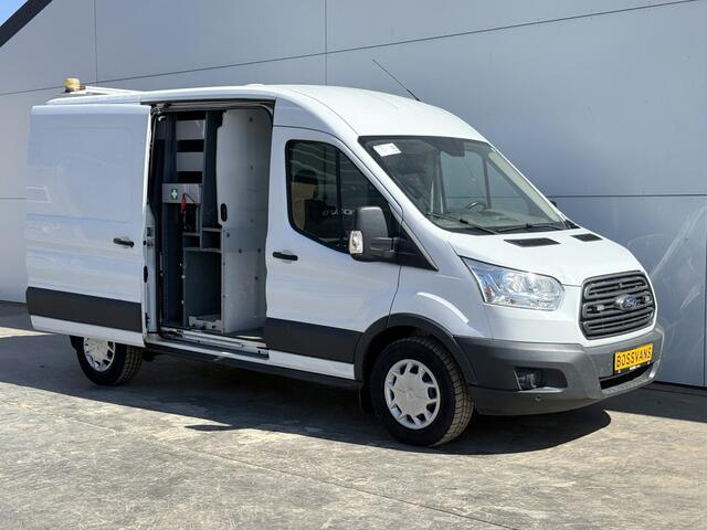 Ford TRANSIT 2.0 TDCI 130PK L2H2 Airco Cruise Control Parkeersensoren Stoelverwarming Zwaailampen Kastwand Inbouw
