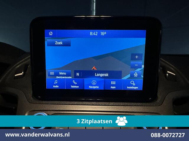 Ford TRANSIT CONNECT 1.5 EcoBlue 101pk L2H1 Euro6 Airco | 3-Zits | Camera | Navigatie | Verwarmde voorruit Parkeersensoren, Bijrijdersbank