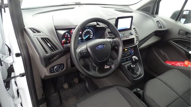 Ford TRANSIT CONNECT 3-Zits 1.0 Ecoboost L1 Camera, Zij-Ramen, 53dKM, all season banden, voorruit verwarmbaar, achterdeuren met beglazing, rubberen matten passagiersruimte, achter camera, park hulp, calculatie tafel, hill hold, airco,, parkeerpilootsysteem achter, nieuwe laad