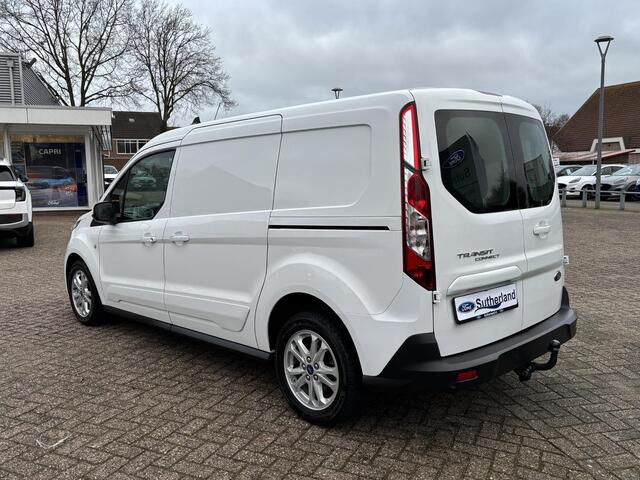 Ford TRANSIT CONNECT 1.5 EcoBlue L2 Limited | 100pk | Trekhaak | Dubbele Zijschuifdeur! | Stoelverwarming | Houten Laadvloer | 16" LMV | All Season banden