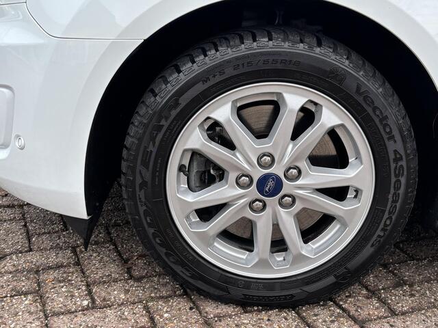 Ford TRANSIT CONNECT 1.5 EcoBlue L2 Limited | 100pk | Trekhaak | Dubbele Zijschuifdeur! | Stoelverwarming | Houten Laadvloer | 16" LMV | All Season banden