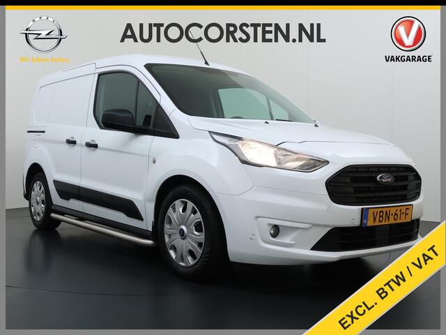 Ford TRANSIT CONNECT 1.5TDCI 100PK Trekhaak Kast Cruise Airco PDC-v+a EURO6 Sidebars L1H1 Trend HP Betonplex Vloer Wandbetimmering Kasteninbouw Schuifdeur Achterdeuren Origineel Nederlandse Auto Laadvermogen 844kg !