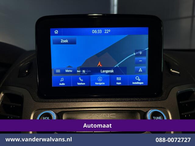Ford TRANSIT CONNECT 1.5 EcoBlue 120pk Automaat L2H1 Inrichting Euro6 Airco | 2x Zijdeur | 3-Zits | Camera | Navigatie | Cruisecontrol Apple Carplay, Android Auto, Stoelverwarming, Verwarmde voorruit, Parkeersensoren, Bijrijdersbank
