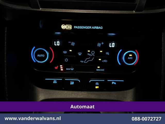 Ford TRANSIT CONNECT 1.5 EcoBlue 120pk Automaat L2H1 Inrichting Euro6 Airco | 2x Zijdeur | 3-Zits | Camera | Navigatie | Cruisecontrol Apple Carplay, Android Auto, Stoelverwarming, Verwarmde voorruit, Parkeersensoren, Bijrijdersbank