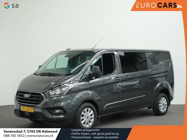 Ford TRANSIT CUSTOM 300 2.0 TDCI L2H1 Limited Dubbele Cabine Automaat Navigatie Airco 2 Schuifdeuren Trekhaak PDC Carplay DAB