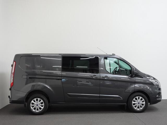 Ford TRANSIT CUSTOM 300 2.0 TDCI L2H1 Limited Dubbele Cabine Automaat Navigatie Airco 2 Schuifdeuren Trekhaak PDC Carplay DAB