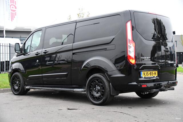 Ford TRANSIT CUSTOM 300 2.0 TDCI L2H1 Black Edition DC Limited Camera, Cruise, Carplay, Automaat, LED, Multimedia, Sensoren, 170PK, UNIEK!