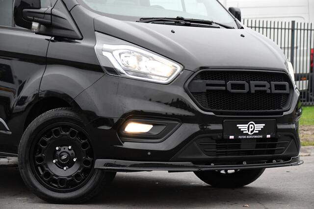 Ford TRANSIT CUSTOM 300 2.0 TDCI L2H1 Black Edition DC Limited Camera, Cruise, Carplay, Automaat, LED, Multimedia, Sensoren, 170PK, UNIEK!