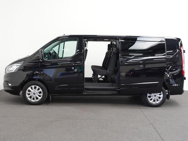 Ford TRANSIT CUSTOM 300 2.0 TDCI L2H1 Limited Automaat Dubbele Cabine Airco 2x Schuifdeur Trekhaak Navi Parkeersensoren