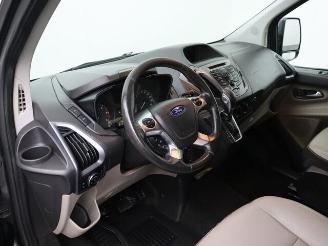 Ford TRANSIT CUSTOM 2.0TDCI 170PK Automaat Dubbele Cabine | Navigatie | Camera | Leder | 2xSchuifdeur | Trekhaak