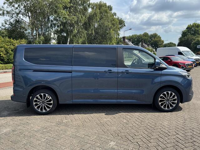 Ford TRANSIT CUSTOM Tourneo 340 2.5 PHEV L2H1 Titanium X | 233pk | Incl. BTW/BPM Rijklaar | Handsfree elektrische dubbele zijschuifdeuren | Inklapbare trekhaak | Tourneo Luxury Pack | Verwarmbaar stuurwiel